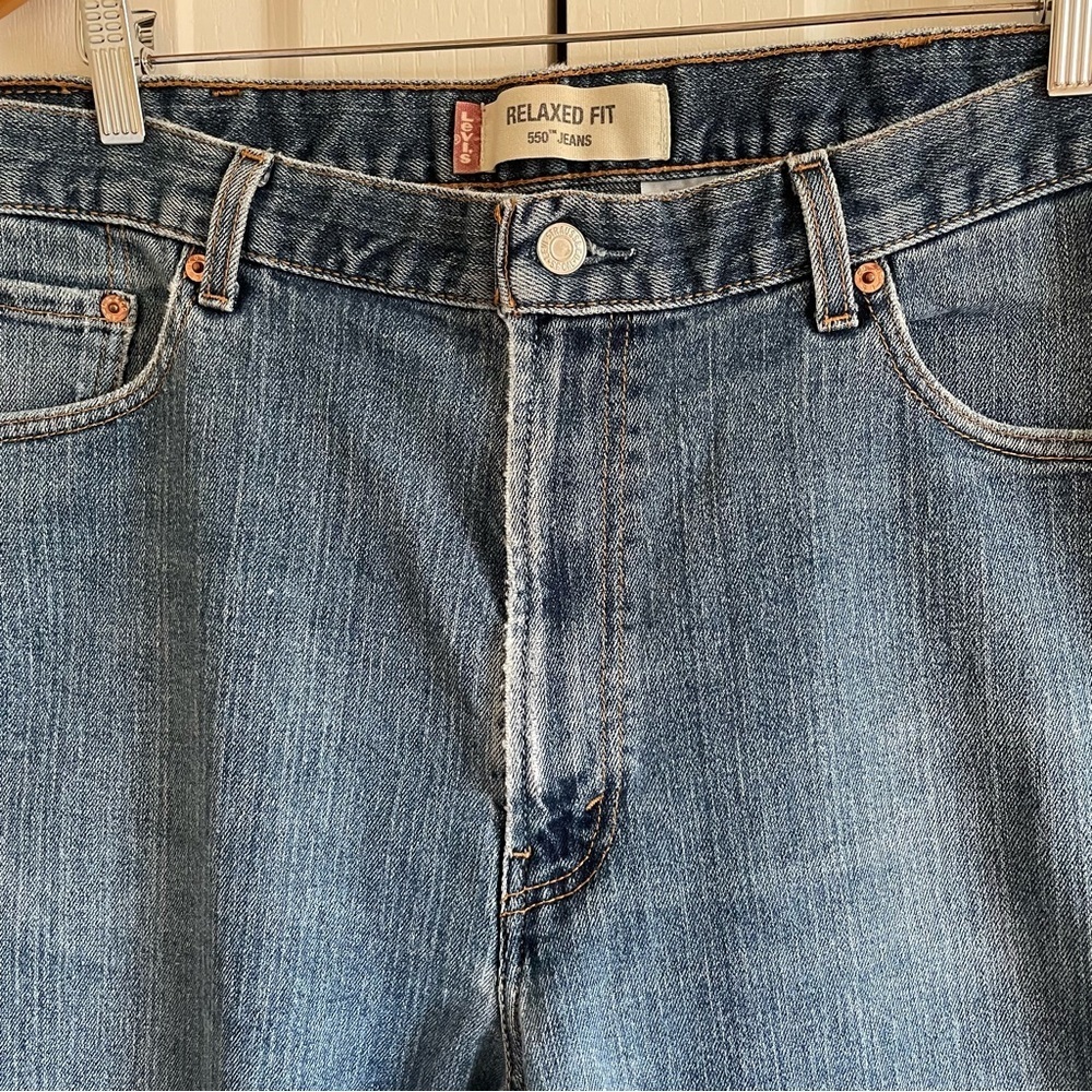 Vintage 2003 Levi’s 550 Relaxed Fit Jeans Men’s 40x32 Straight Baggy Y2K Grunge - Picture 6 of 16